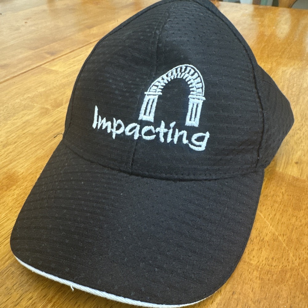Richardson Impact Strategies Hat Ball Cap Adjustable Mens Black Embroidered Logo